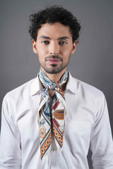 Blue City Print Neckerchief - TOSSIDO
