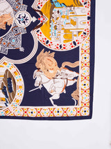 Blue & Cream Novelty Large Scarf - TOSSIDO