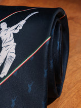 Blue Cricket Printed Necktie - TOSSIDO