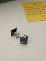 Blue Crystal Cufflinks - TOSSIDO