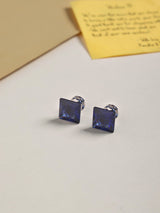 Blue Crystal Cufflinks - TOSSIDO