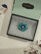 Blue Daisy Brooch - TOSSIDO