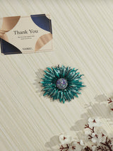 Blue Daisy Brooch - TOSSIDO