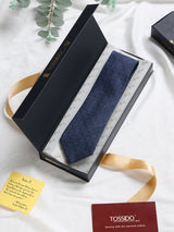 Blue Dots Woven Silk Necktie - TOSSIDO