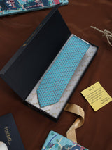 Blue Dragonfly Printed Necktie - TOSSIDO