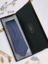 Blue Duck Woven Silk Necktie - TOSSIDO