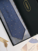 Blue Duck Woven Silk Necktie - TOSSIDO