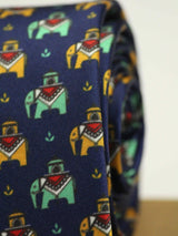 Blue Elephant Necktie - TOSSIDO
