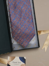 Blue Floral Broad + Long Necktie - TOSSIDO