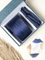 Blue Floral Necktie Gift - set - TOSSIDO