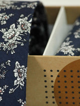 Blue Floral Necktie & Pocket Square Giftset - TOSSIDO