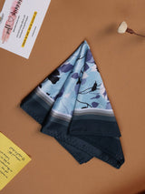 Blue Floral Pocket Square - TOSSIDO