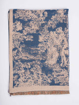 Blue Floral Premium Muffler - TOSSIDO