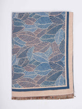 Blue Floral Premium Muffler - TOSSIDO