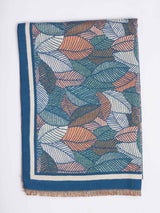 Blue Floral Premium Muffler - TOSSIDO