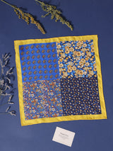 Blue Floral Silk Pocket Square - TOSSIDO