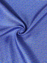 Blue Floral Silk Pocket Square - TOSSIDO
