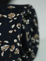 Blue Floral Skinny Necktie - TOSSIDO