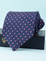 Blue Geometric Broad Necktie - TOSSIDO
