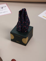 Blue Geometric Jacquard Pocket Square - TOSSIDO