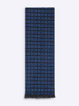 Blue Geometric Muffler - TOSSIDO