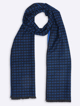 Blue Geometric Muffler - TOSSIDO
