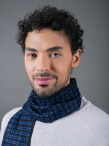 Blue Geometric Muffler - TOSSIDO