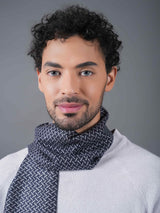 Blue Geometric Muffler - TOSSIDO