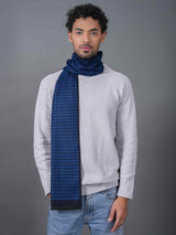 Blue Geometric Muffler - TOSSIDO