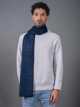 Blue Geometric Muffler - TOSSIDO
