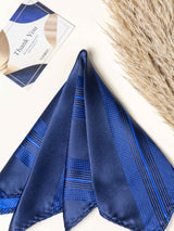 Blue Geometric Necktie Gift - set - TOSSIDO