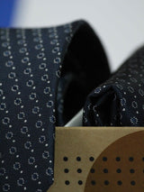 Blue Geometric Necktie & Pocket Square Giftset - TOSSIDO