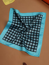 Blue Geometric Pocket Square - TOSSIDO