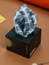 Blue Geometric Pocket Square - TOSSIDO