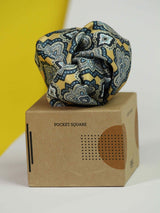 Blue Geometric Pocket Square - TOSSIDO