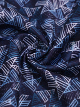 Blue Geometric Pocket Square - TOSSIDO