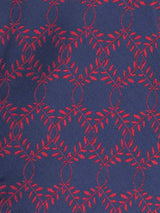 Blue Geometric Woven Cravat & Pocket Square Set - TOSSIDO