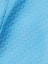 Blue Geometric Woven Cravat & Pocket Square Set - TOSSIDO