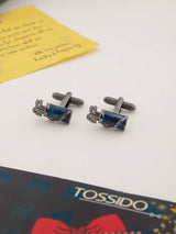 Blue Golf Cufflinks - TOSSIDO