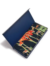 Blue & Green Floral Scarf & Scarf Bag Set - TOSSIDO