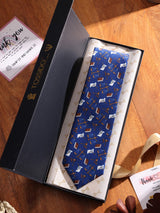 Blue Law Court Printed Necktie - TOSSIDO