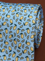 Blue Lemon Printed Necktie - TOSSIDO