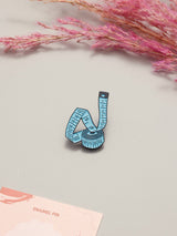 Blue Measuring Tape Enamel Pin - TOSSIDO