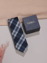Blue Micro Fiber Necktie - TOSSIDO