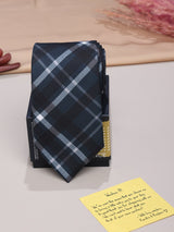 Blue Micro Fiber Necktie - TOSSIDO