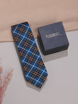 Blue Micro Fiber Necktie - TOSSIDO