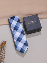 Blue Micro Fiber Necktie - TOSSIDO