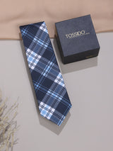 Blue Micro Fiber Necktie - TOSSIDO