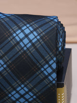 Blue Micro Fiber Necktie - TOSSIDO