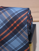 Blue Micro Fiber Necktie - TOSSIDO